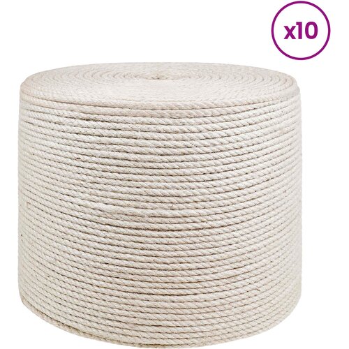  Uže od jute 10 pcs 2 Bijela 100% Juta Tossa Slike