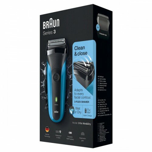Braun aparat za brijanje shaver 310 blk/blu box euro Slike