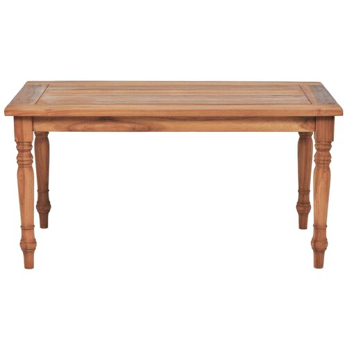 Maison Chic Klubska mizica - kavna mizica - Nizka mizica Batavia iz tikovine 90x50x45 cm, (21753551) Slike