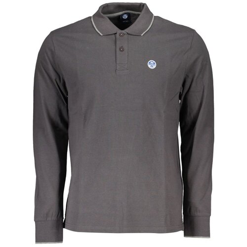 North Sails MEN&amp;#039;S LONG SLEEVED POLO SHIRT GRAY Slike