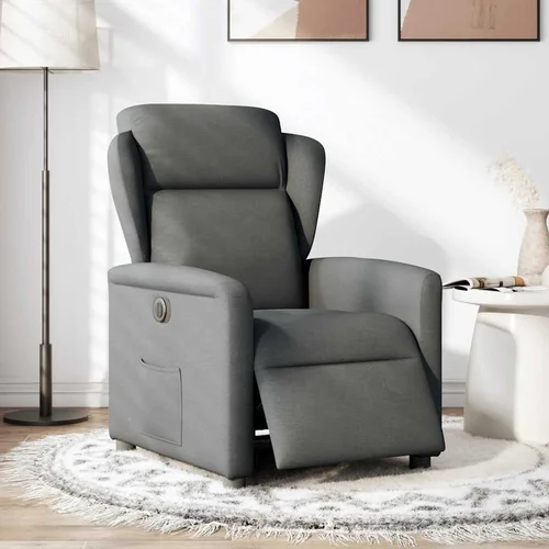 Maison Chic Električni naslanjač - Relax naslanjač temno sivo blago, (22061103) Maison Chic Električni naslanjač - Relax naslanjač temno sivo blago, (22061103)