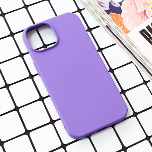 Torbica nano silikon za iphone 15 6.1 ljubicasta Slike