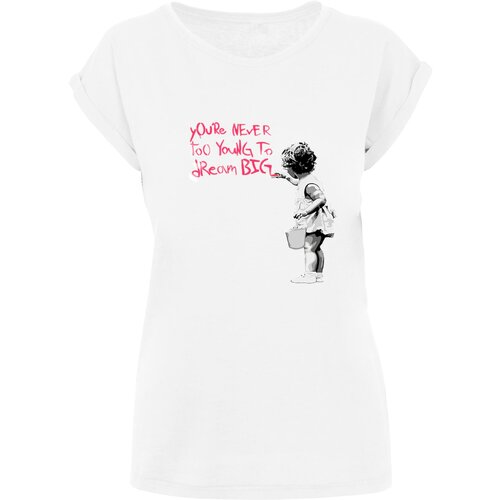 Merchcode Ladies Women's T-shirt Dream Big - white Cene