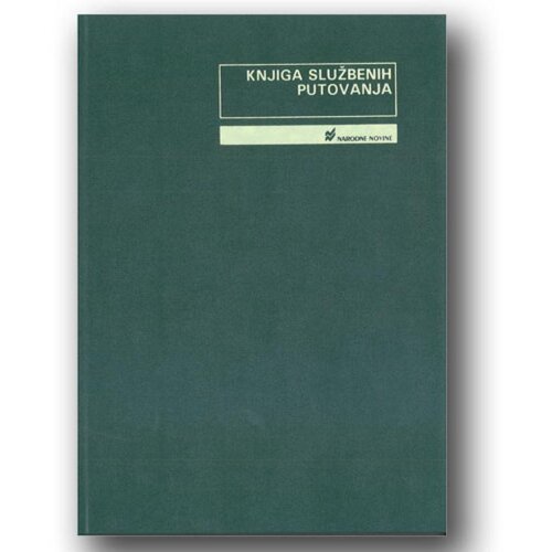 NARODNE NOVINE-UT II-28/A KNJIGA EVIDENCIJA SLUŽBENIH PUTOVANJA; Knjiga 200 stranica, 21 x 29,7 cm Slike