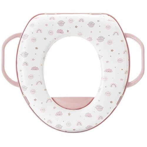 Lorelli Soft trening adapter za WC &amp;scaron;olju, Plantes Pink Slike