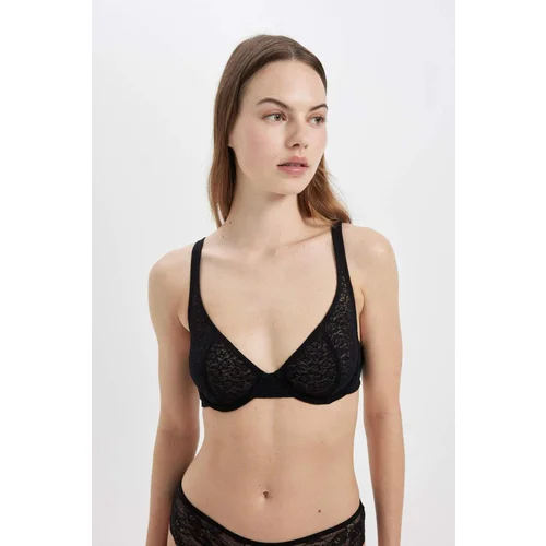 Defacto Fall In Love Lace Coverless Padless Underwire Bra