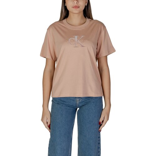 Calvin Klein Jeans Majice s kratkimi rokavi EMBROIDERED MONOLOGO J20J224798 Cene
