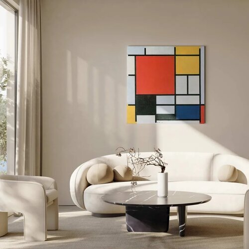  Slika - Piet Mondrian &amp;ndash; Composition with red yellow. blue and black 80x80 Standard Slike