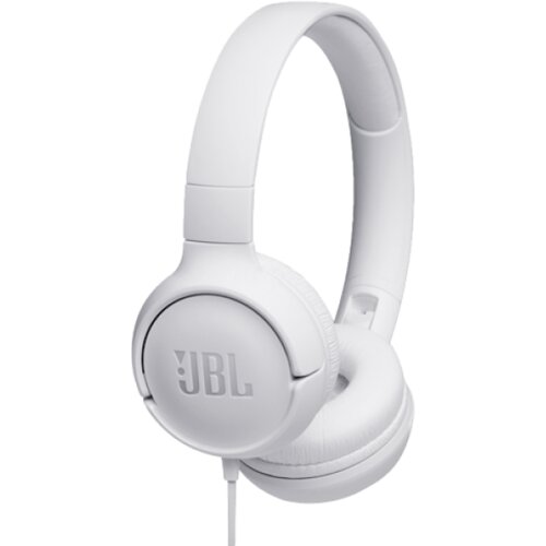JBL naglavne slušalke z mikrofonom T500 BELE Cene
