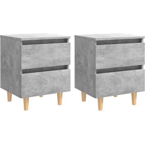 vidaXL noćni ormarići 2 kom siva boja betona 40 x 35 x 50 cm Cijene