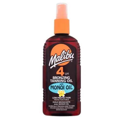 Malibu Bronzing Tanning Oil Monoi Oil SPF4 nanesite proizvod za tamnjenje s monoi uljem 200 ml