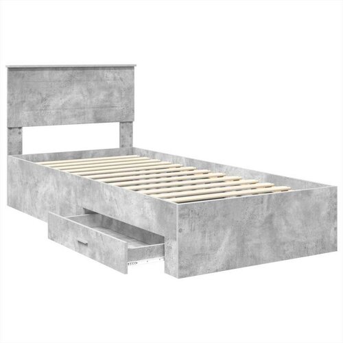  Okvir za krevet Betonski sivi i srebrna 75 x 190 cm Slike