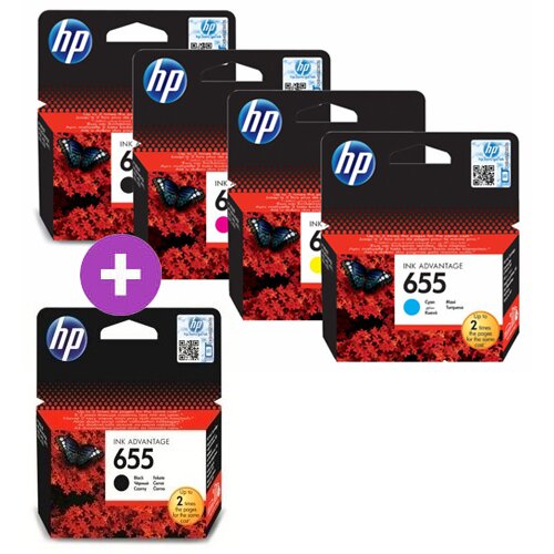 HP komplet kartuš nr.655 (2 x BK + C/M/Y), original Cene