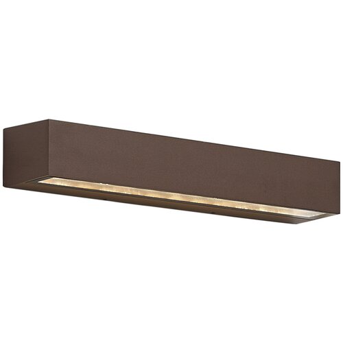 QAZQA Industrijska zunanja stenska svetilka rjave barve 38 cm vklj. LED IP65 - Hannah Slike