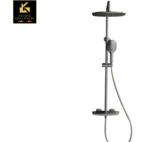 Kranig Kraanwerk Pipa za prho | nadometna tuš garnitura | Minimalističen dizajn | Charelle, (21732334) Cene