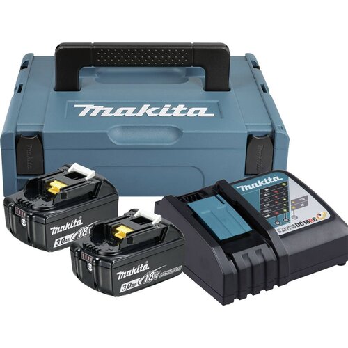Makita 197952-5 18V 2x3Ah set baterija + punjač DC18RC + makpac 1 kofer Slike