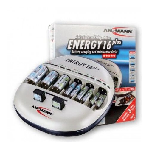 Ansmann Punjač Energy 16 Plus, maks. polnilni tok: 1.000mA,1001-0004-510 Slike