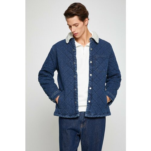 Koton Jacket - Blue - Regular fit Cene