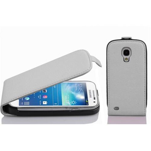 Cadorabo Ohi&scaron;je, združljivo z Samsung Galaxy S4 MINI v snežno bela - Za&scaron;čitni ovitek v obliki flipa iz teksturiranega umetnega usnja, (20562073) Cene