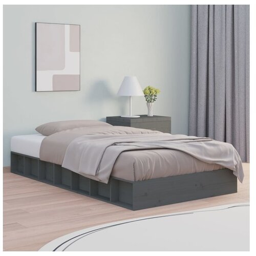  Posteljni okvir siv 75x190 cm 2FT6 trles Cene