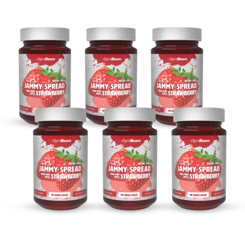 GymBeam jammy spread 6 x 220 g jagoda Cene