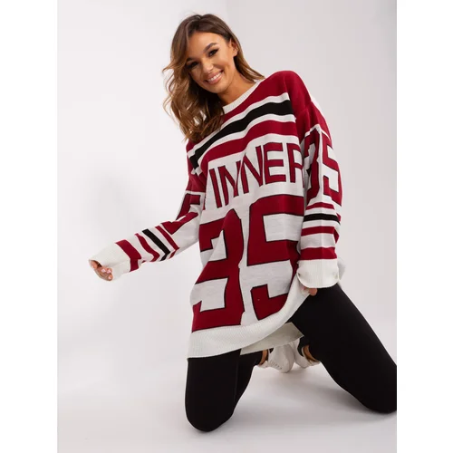 BADU Sweater-BA-SW-2206.48P-burgundy