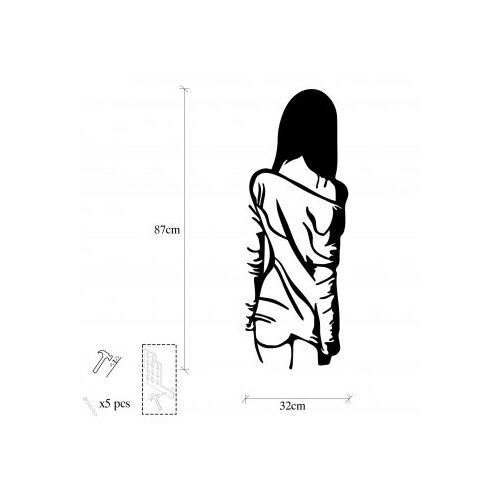 Wallity zidna dekoracija woman with loose dress Slike