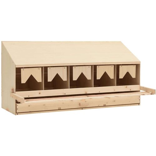  Gnijezdo za nesilice s 5 odjeljaka 117x33x54cm masivna borovina Cijene
