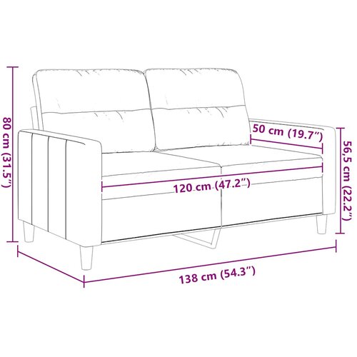  Dvosjed od tkanine crvena boja vina 120 cm Slike