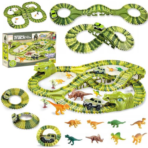 Woopie staza za automobile XXL: Dinosauri, 240 el. Slike