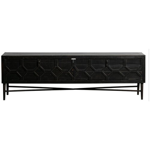 BePureHome Crna TV komoda od recikliranog drva 160x50 cm Bequest – Cijene