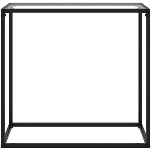  Konzolni stol prozirni 80 x 35 x 75 cm od kaljenog stakla Slike