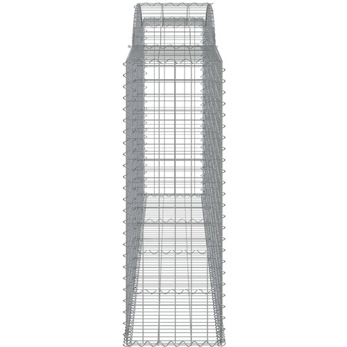  Lučne gabionske ko&amp;scaron;are 11kom 300x50x140/160cm pocinčano željezo Slike
