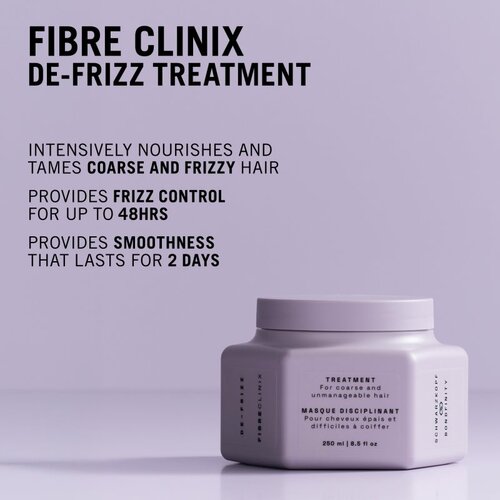 Schwarzkopf Professional Fibre Clinix De-Frizz Treatment maska za zaglađivanje za neposlu&amp;scaron;nu i anti-frizz kosu 250 ml Slike
