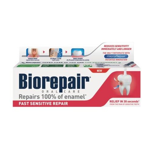 Biorepair Fast Sensitive Repair zubna pasta za trenutačno smanjenje osjetljivosti zuba 75 ml Cijene