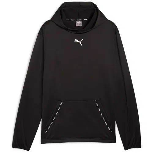 Puma Sportska sweater majica crna / bijela