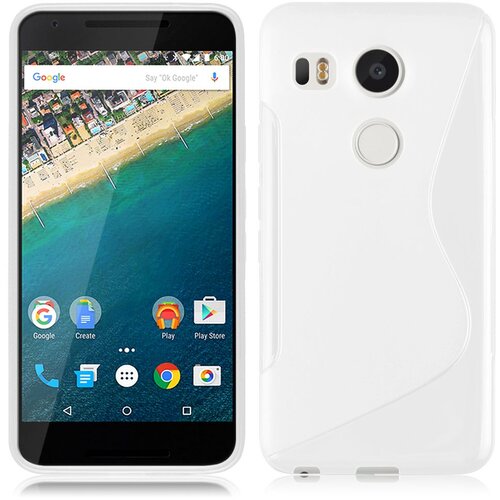  Gumijasti / gel etui S-Line za LG Nexus 5X - beli Slike