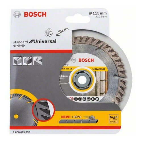 Bosch dijamantska rezna ploča standard for universal 115x22,23 115x22.23x2x10 ( 2608615057 ) Slike