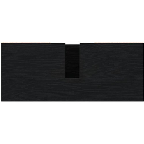  Kupaonski ormarić za sudoper Crni hrast 80 x 33 x 60 cm Slike
