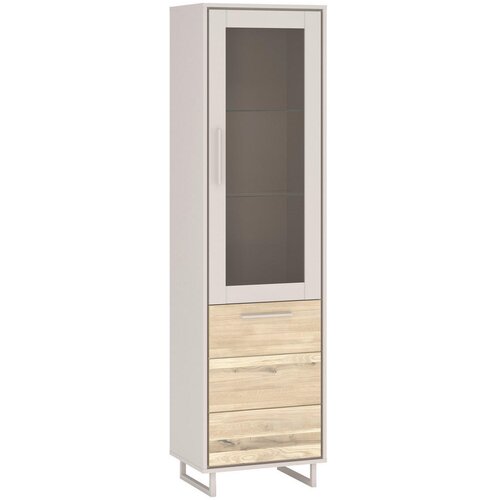 Livetastic VITRINA, masivno ka&scaron;mir, hrast bianco Cene