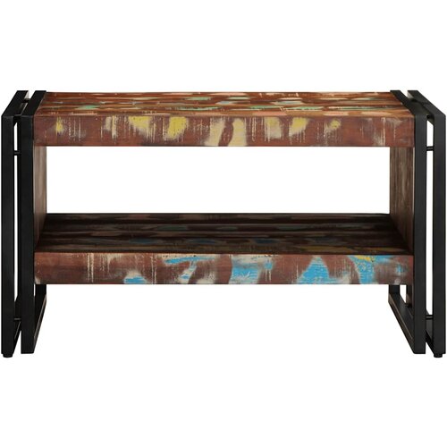  Vi&amp;scaron;ebojni stolić za kavu 70x50x38 cm puno drvo obrađeno Slike
