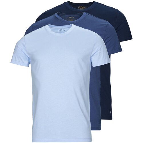 Polo Ralph Lauren Majice s kratkimi rokavi UNDERWEAR-S/S CREW-3 PACK-CREW UNDERSHIRT Modra Slike