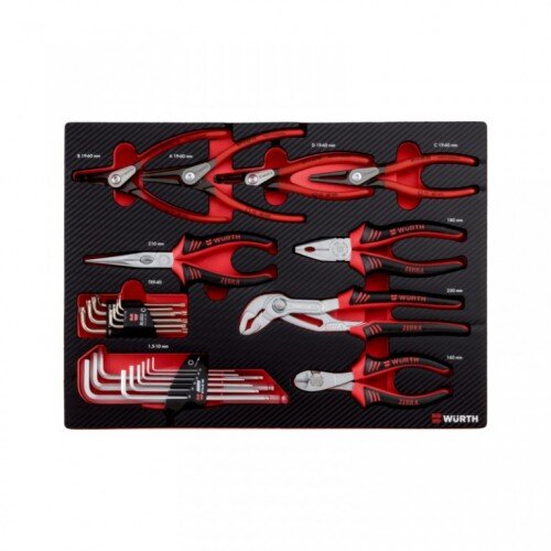 W&amp;uuml;rth set zebra kle&amp;scaron;ta i imbus odvijača u neoprenu 25 komada Slike