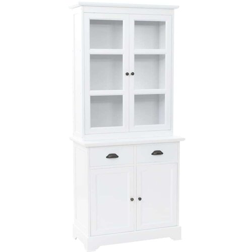 vidaXL Velška komoda s 4 vrata od MDF-a i borovine 80 x 40 x 180 cm Cene