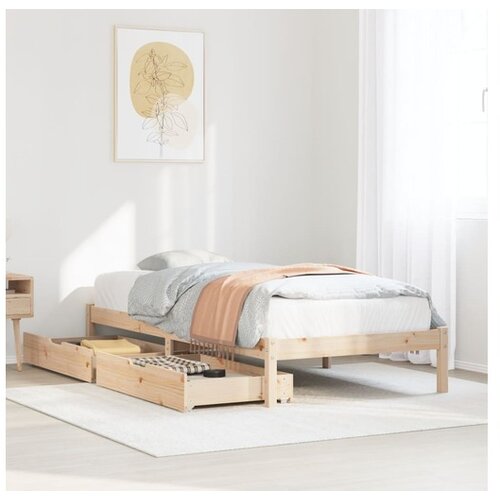 vidaXL Okvir kreveta bez madraca 90 x 190 cm od masivne borovine Cijene