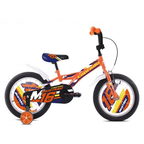 Capriolo mustang bicikl za dečake, 16", narandžasti Cene