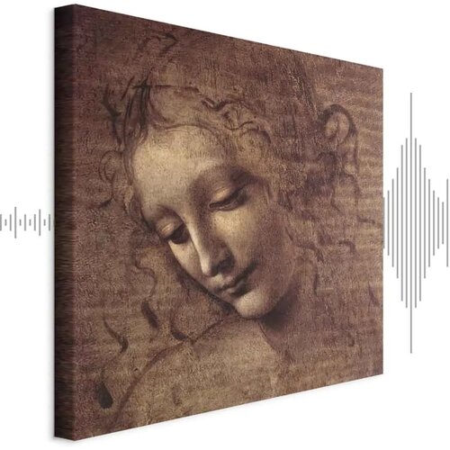  Slika - Leonardo da Vinci – Head of a Young Woman (Leda) 40x40 Akustična Cene