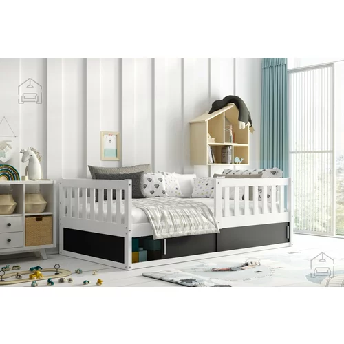 BMS Group Otroška postelja Smart - 80x160 cm - bela/črna