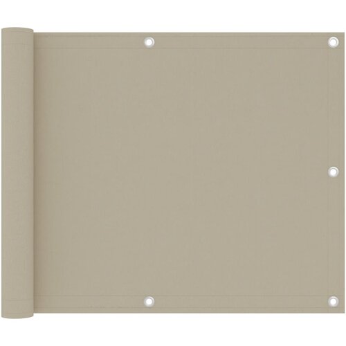 vidaXL Balkonsko platno bež 75x500 cm oksford blago Cene