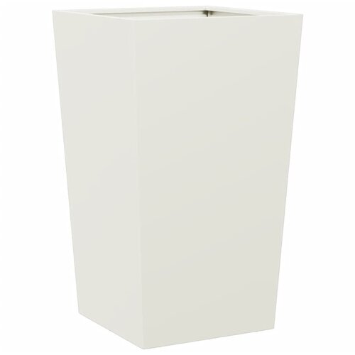  Vrtne sadilice 2 kom bijele 45x45x75 cm čelične Slike